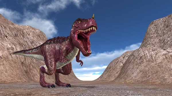 Representación 3D CG de un dinosaurio — Foto de Stock