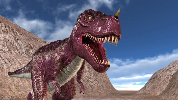 Representación 3D CG de un dinosaurio — Foto de Stock