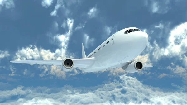 Rendering 3D CG di un aeroplano — Foto Stock