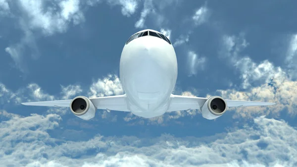 3D CG rendering of an airplane — Stock Photo, Image