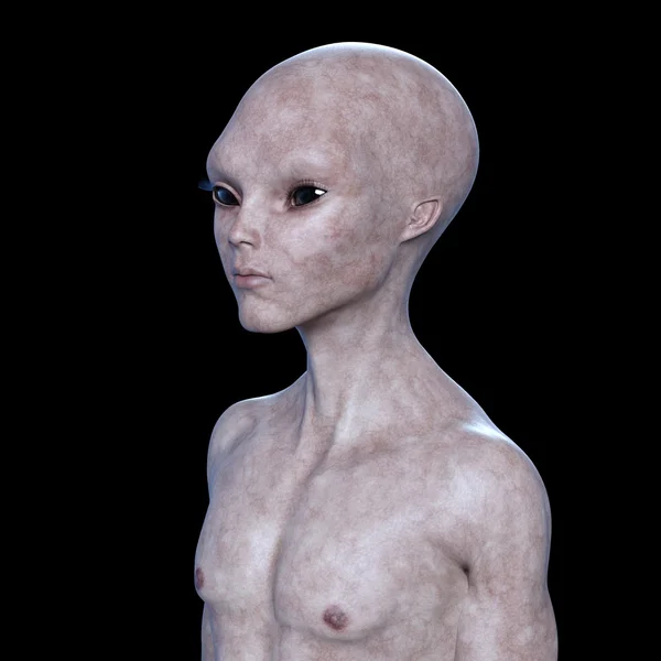 Rendering 3D CG di un alieno — Foto Stock