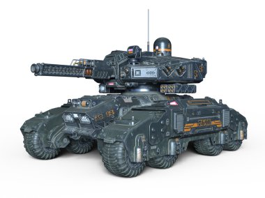 bir tank 3d cg işleme
