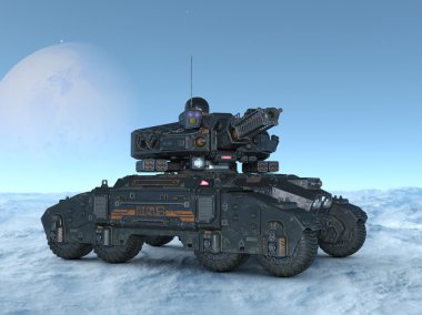 bir tank 3d cg işleme