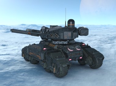 bir tank 3d cg işleme