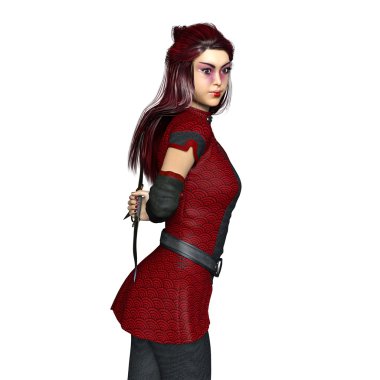 bir erkek ninja 3d cg render