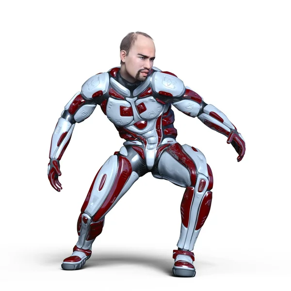 3D CG rendering of a super hero — Stock Photo, Image