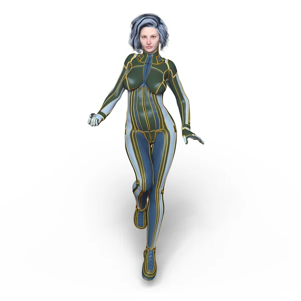 3D CG rendering of a super woman — Stock Photo, Image