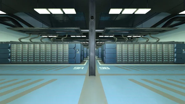 3D CG rendering of Supercomputing Center — Stock Photo, Image