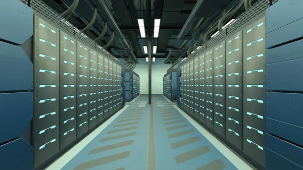 3D CG rendering of Supercomputing Center — Stock Photo, Image