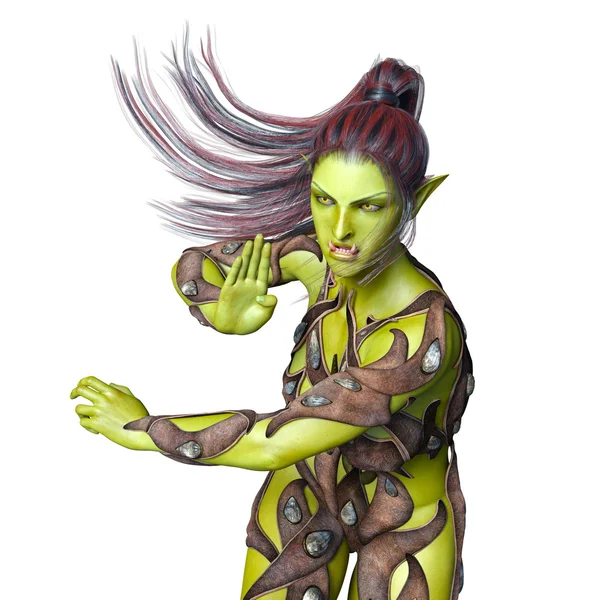 3D CG rendering of a female monster — Stock Photo, Image