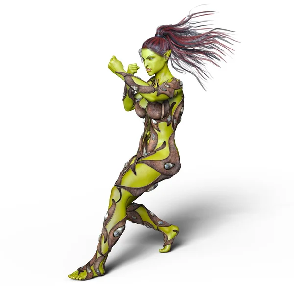 3D CG representación de un monstruo femenino — Foto de Stock