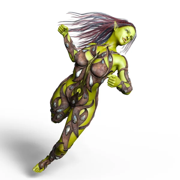 3D-cg rendering van een vrouwelijke monster — Stockfoto