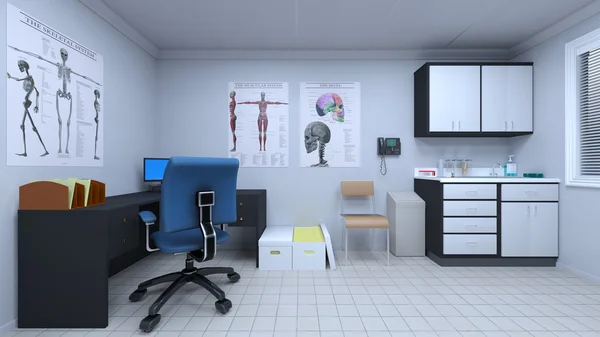 3D cg-rendering av en konsulterande rummet — Stockfoto