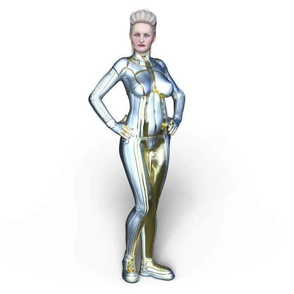 3D CG rendering of a super woman — Stock Photo, Image