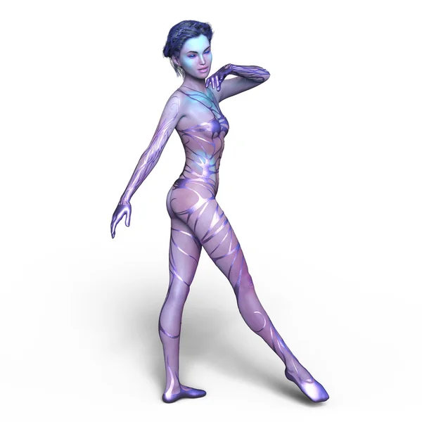 3D CG візуалізація балетної танцівниці — стокове фото