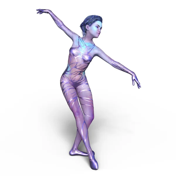 3D CG rendering of a ballet dancer — Stock Photo, Image