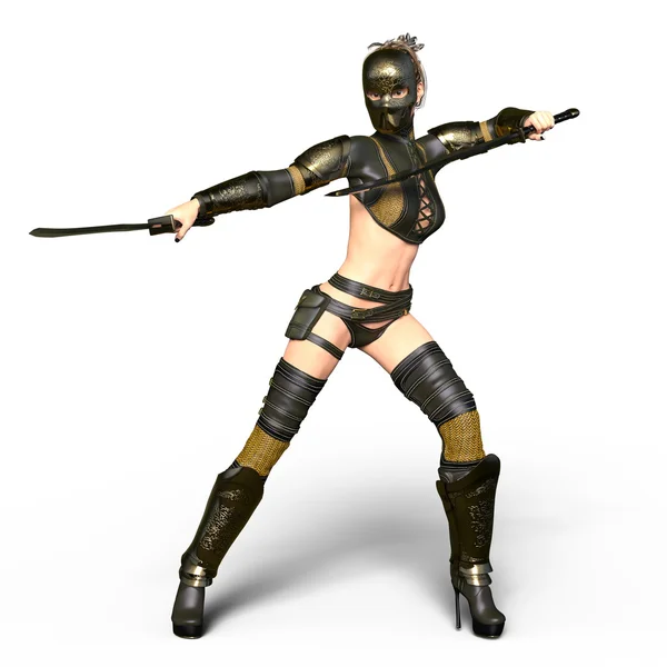 3D CG rendering of a female knight — Stock Photo, Image