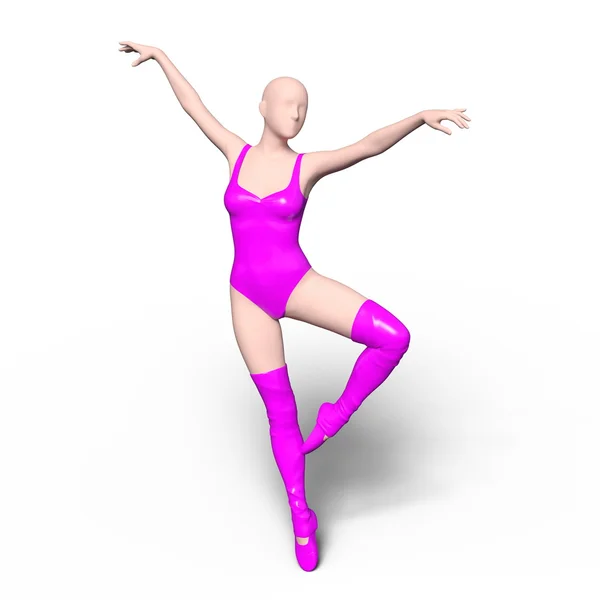 3D CG renderização de um bailarino — Fotografia de Stock