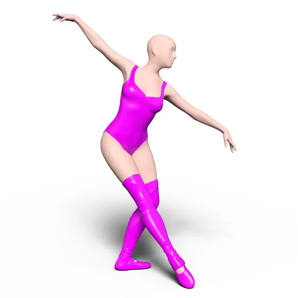 3D-cg rendering van een balletdanseres — Stockfoto