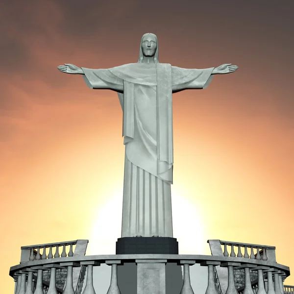 Het standbeeld van Jezus Christus — Stockfoto