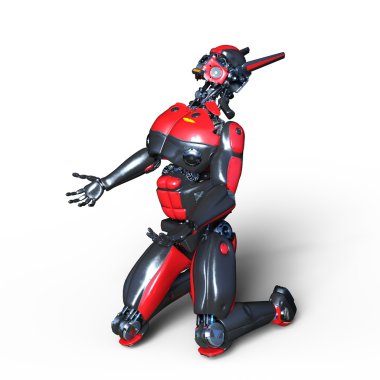 3d cg işleme bir robot