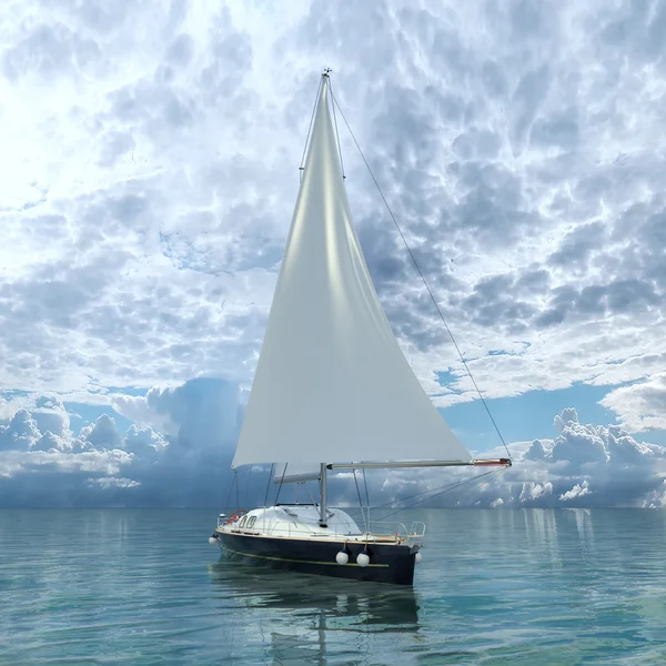 3D rendu 3D d'un yacht — Photo