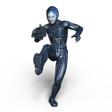 bir süper kahraman 3d cg render