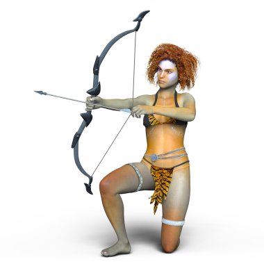 Usta bir okçu 3d cg işleme