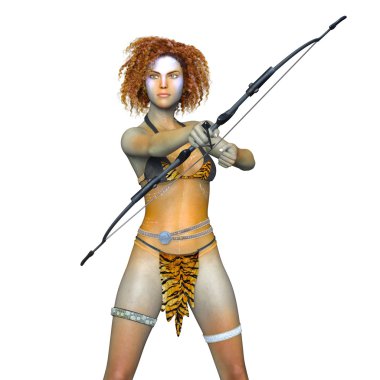 Usta bir okçu 3d cg işleme