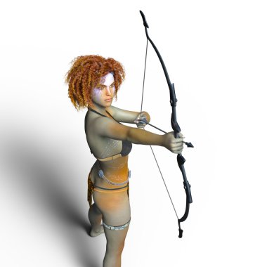 Usta bir okçu 3d cg işleme