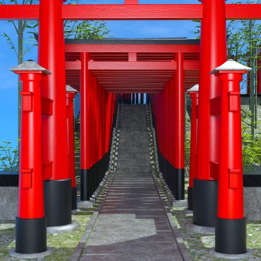 torii 3d cg render