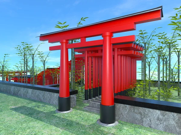 3D vykreslování cg torii — Stock fotografie