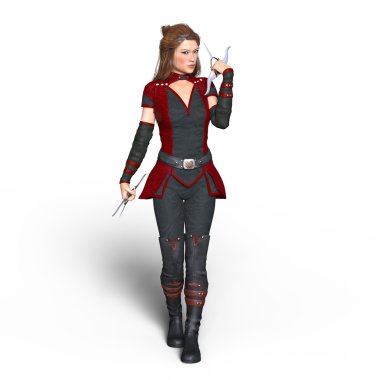 bir erkek ninja 3d cg render