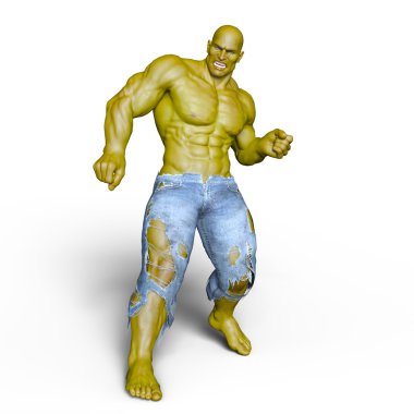 bir canavar 3d cg işleme