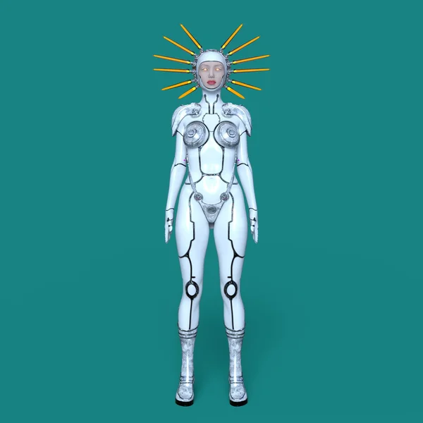 3D CG rendering of a female robot — Stock Photo, Image