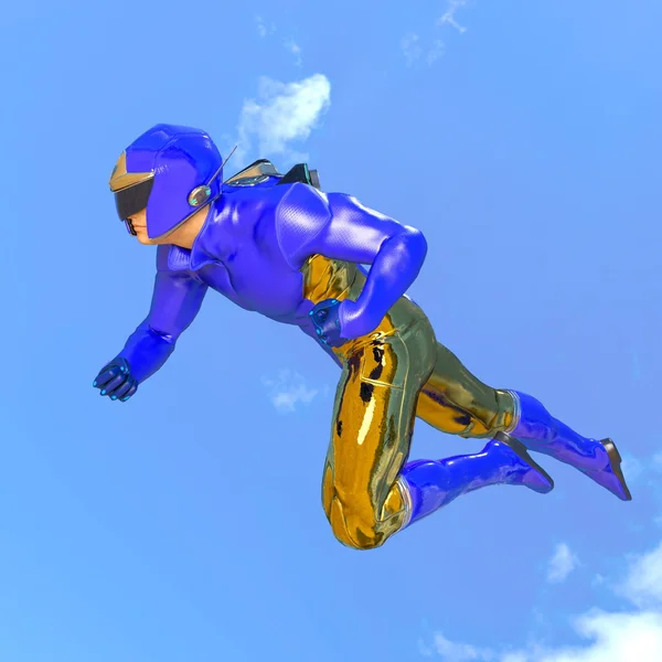 3D cg Darstellung eines Superhelden — Stockfoto