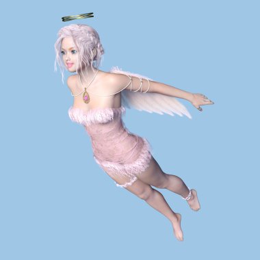 bir meleğin 3d cg işleme