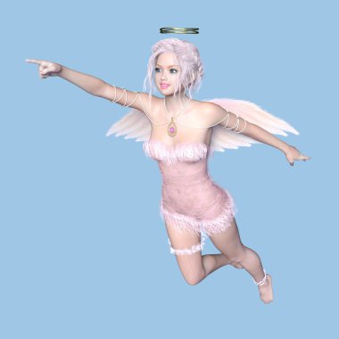 bir meleğin 3d cg işleme