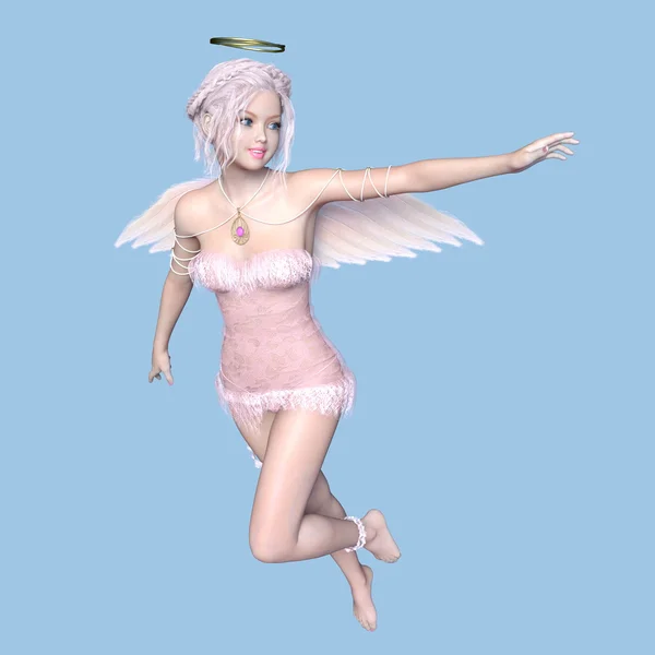 3D CG representación de un ángel — Foto de Stock