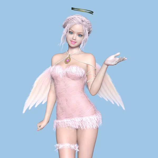 天使の 3 d cg のレンダリング — ストック写真