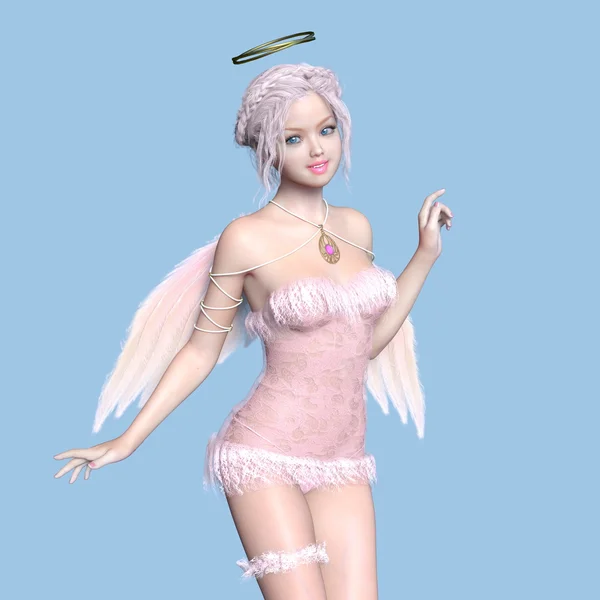 3D CG representación de un ángel — Foto de Stock