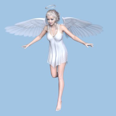 bir meleğin 3d cg işleme