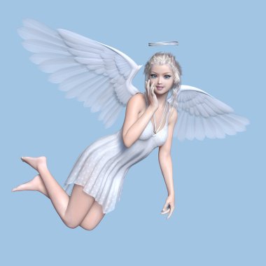 bir meleğin 3d cg işleme