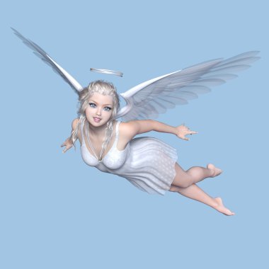 bir meleğin 3d cg işleme