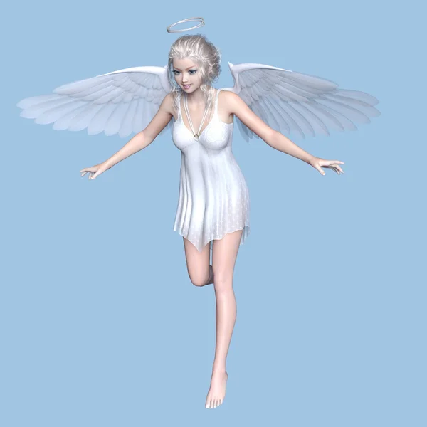 3D CG representación de un ángel — Foto de Stock