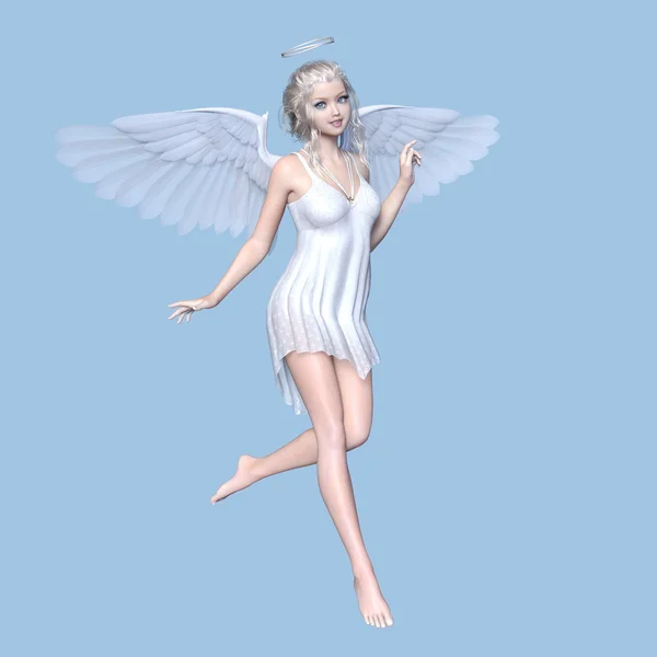 3D CG representación de un ángel — Foto de Stock