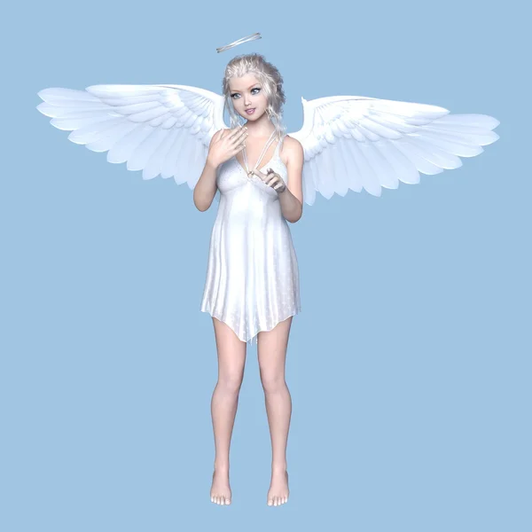 3D CG representación de un ángel — Foto de Stock