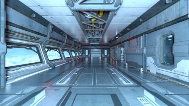 3d cg işleme bir uzay istasyonu