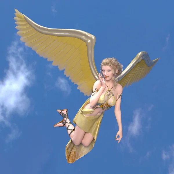 3D CG renderização de um anjo — Fotografia de Stock