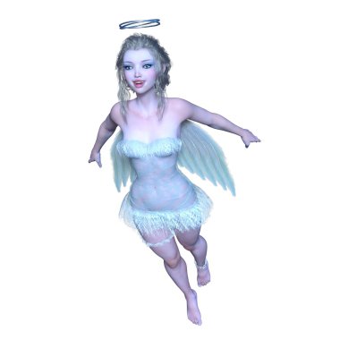 bir meleğin 3d cg işleme